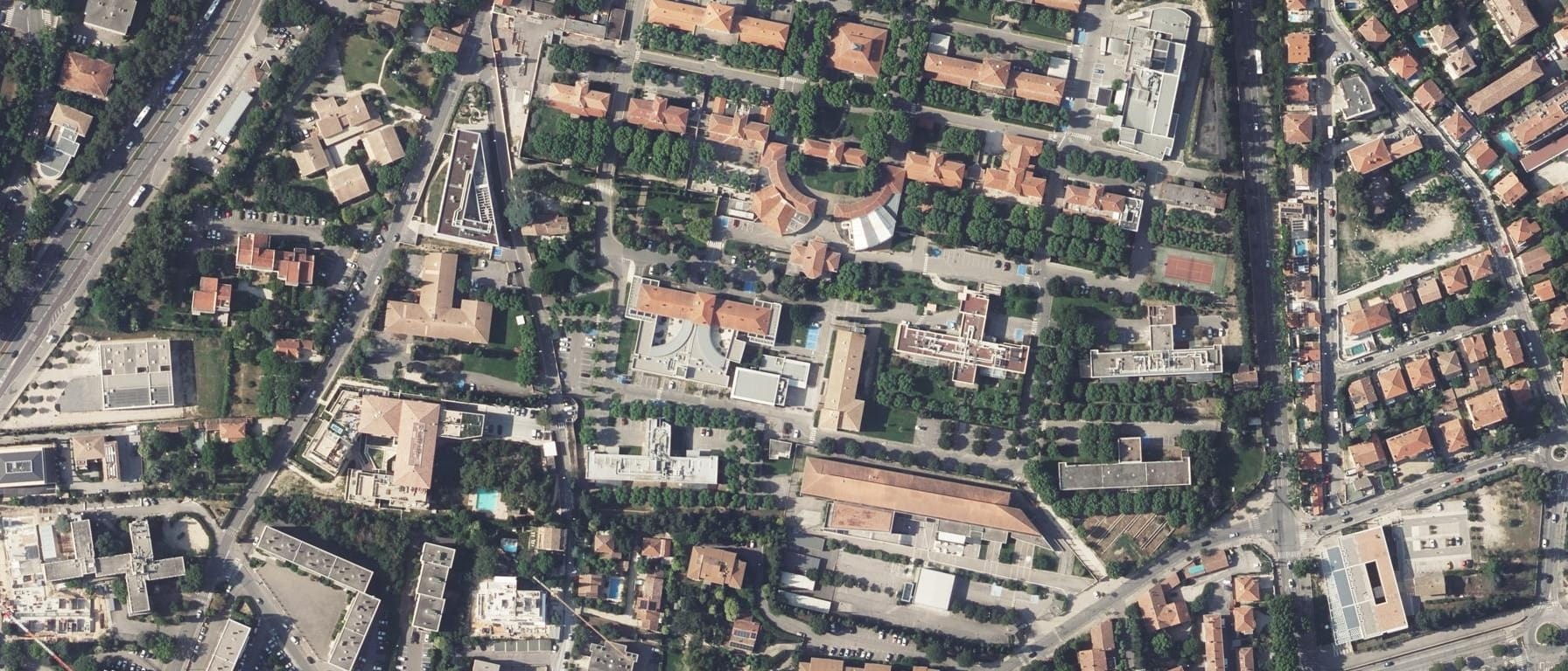Vue aérienne de IFSI du GCSPA d'Aix-en-Provence