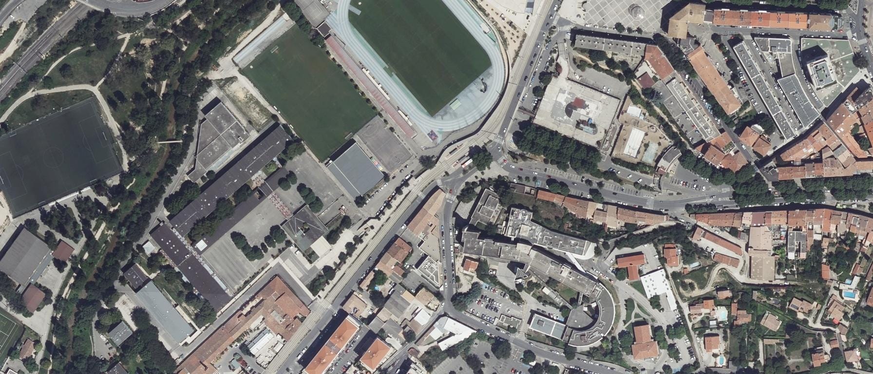 Vue aérienne de IFSI CH d'Aubagne