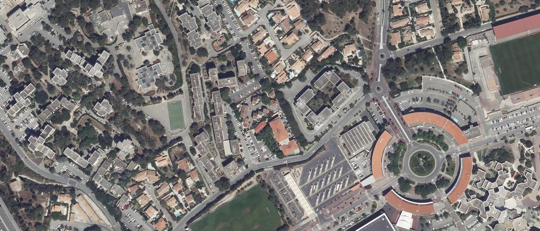 Vue aérienne de IFSI CH de Martigues