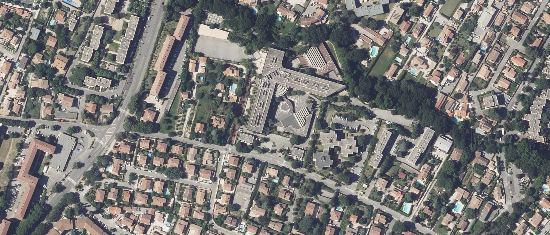 Vue aérienne de Lycée Marie Madeleine Fourcade