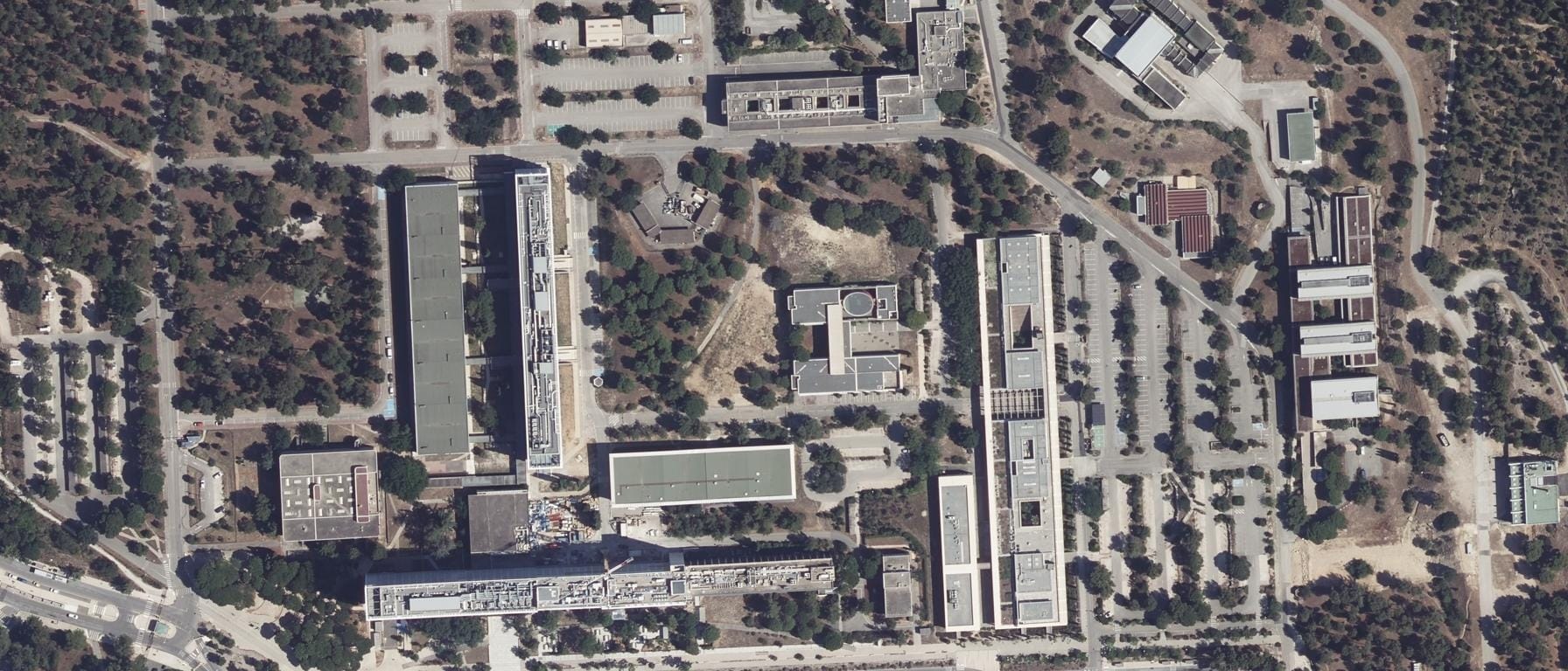Vue aérienne de Polytech Marseille - IUT de Marseille - Chimie