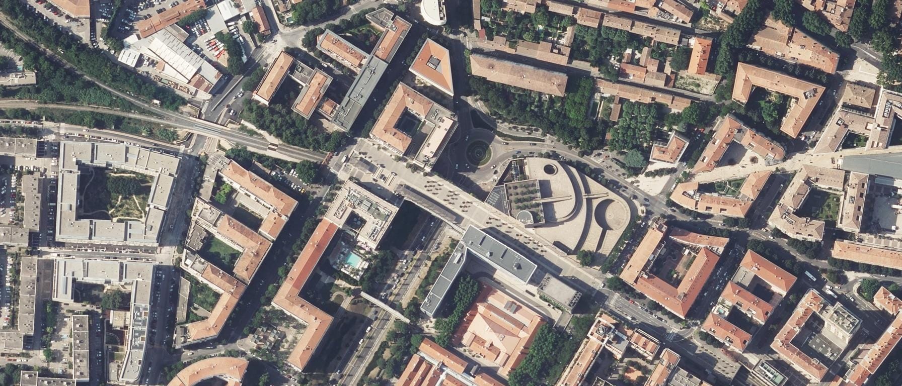 Vue aérienne de IESM - Institut d'Enseignement Supérieur de la Musique Europe et Méditerranée (Aix-en-Provence - 13)