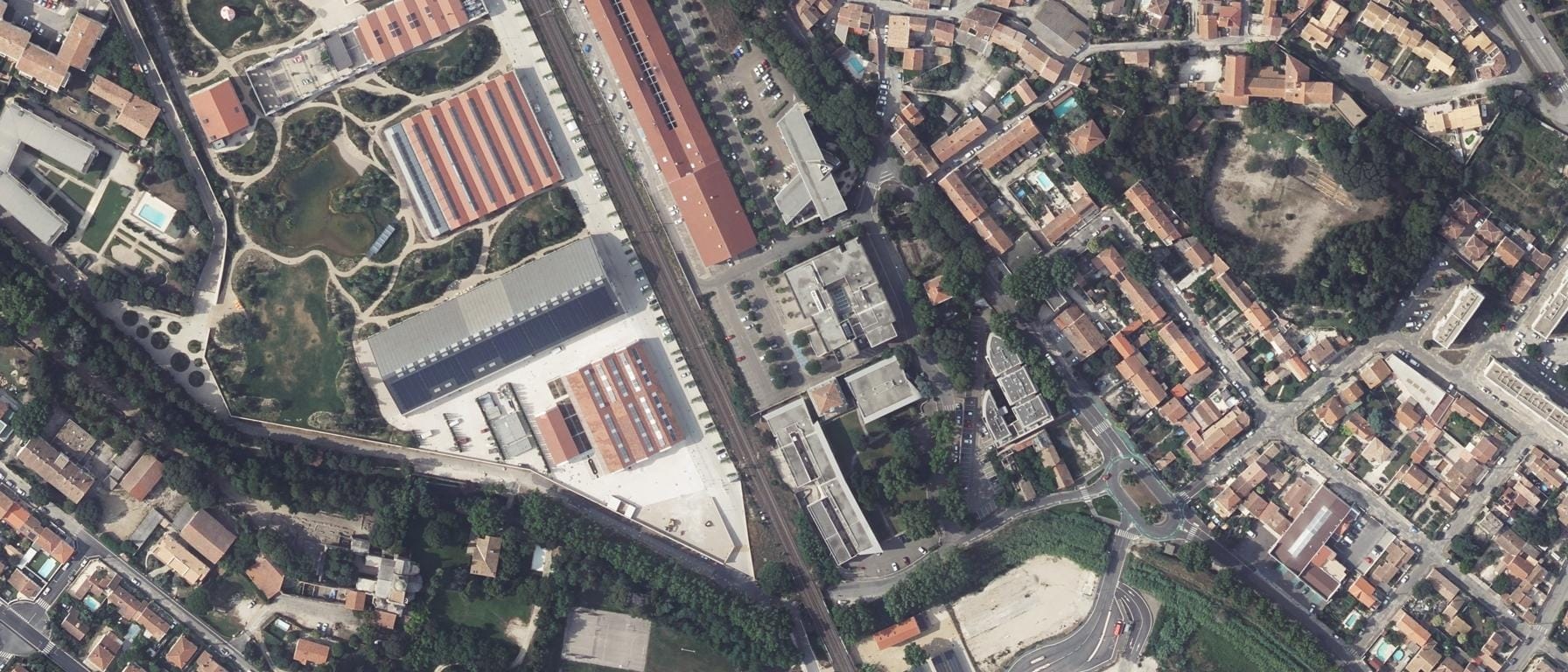 Vue aérienne de I.U.T d'Aix-Marseille - Site d'Arles