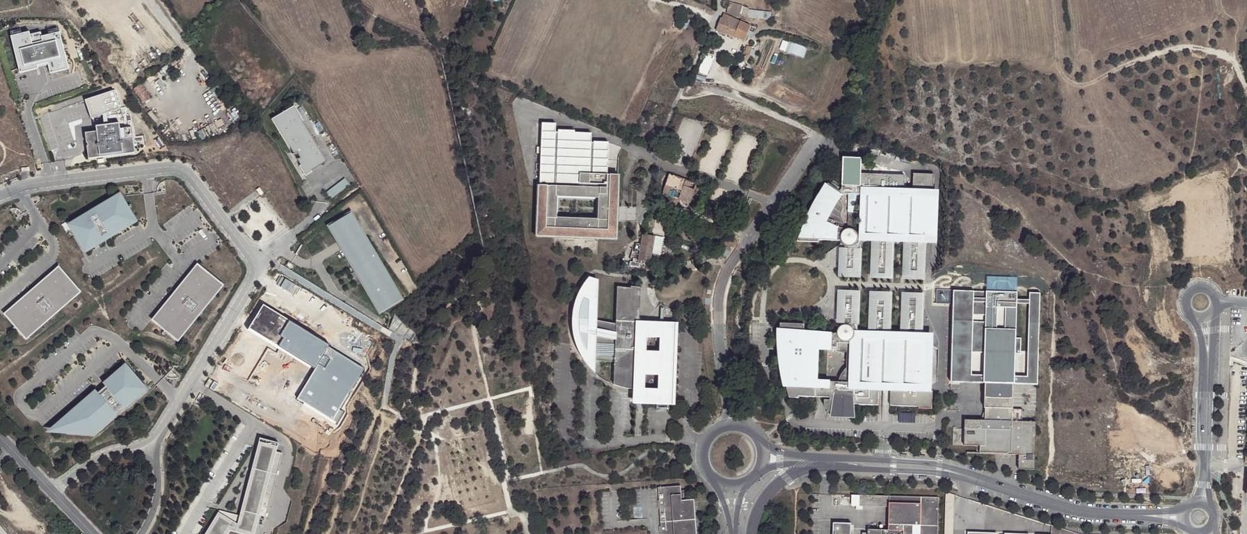 Vue aérienne de Polytech Marseille