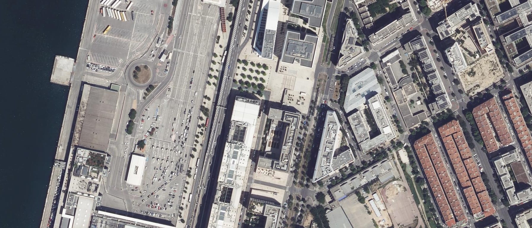 Vue aérienne de École Supérieure des Professions Immobilières - Campus de Marseille (Marseille 2e Arrondissement - 13)