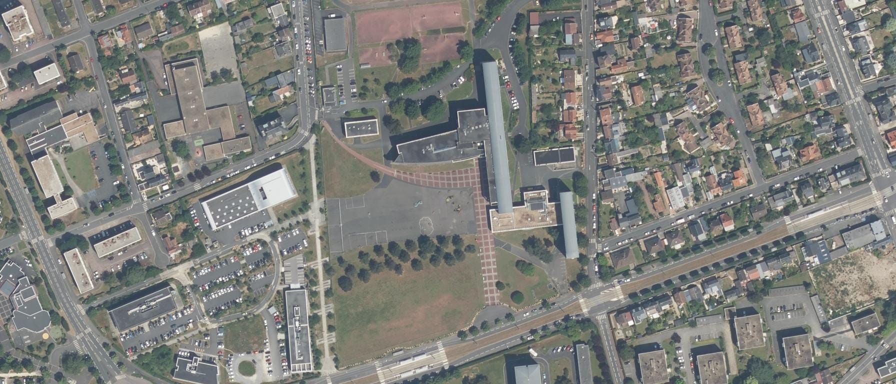 Vue aérienne de Lycée Augustin Fresnel