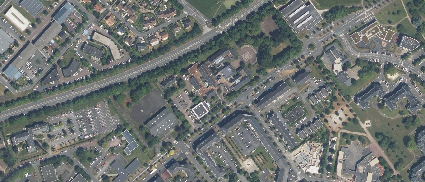 Vue aérienne de GRETA Côtes normandes - Lycée Camille Claudel