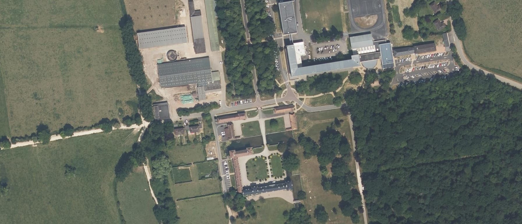 Vue aérienne de Lycée agricole Le Robillard