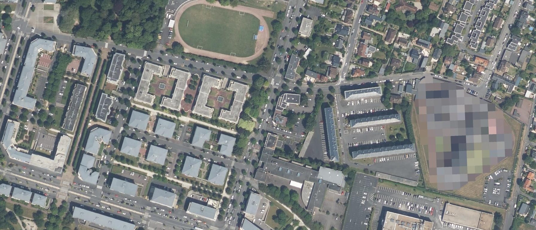 Vue aérienne de Lycée Jeanne D'Arc