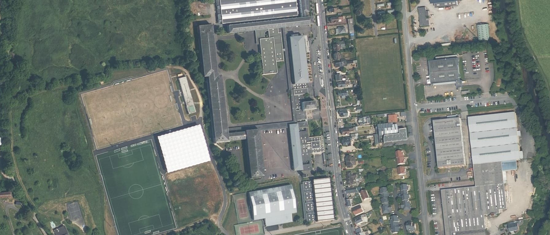 Vue aérienne de Lycée Paul Cornu
