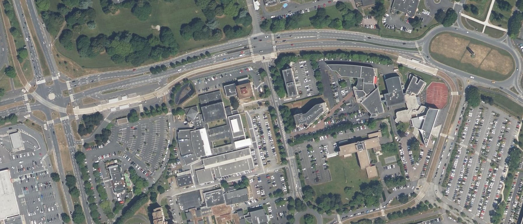 Vue aérienne de CFA CMA Formation CIFAC