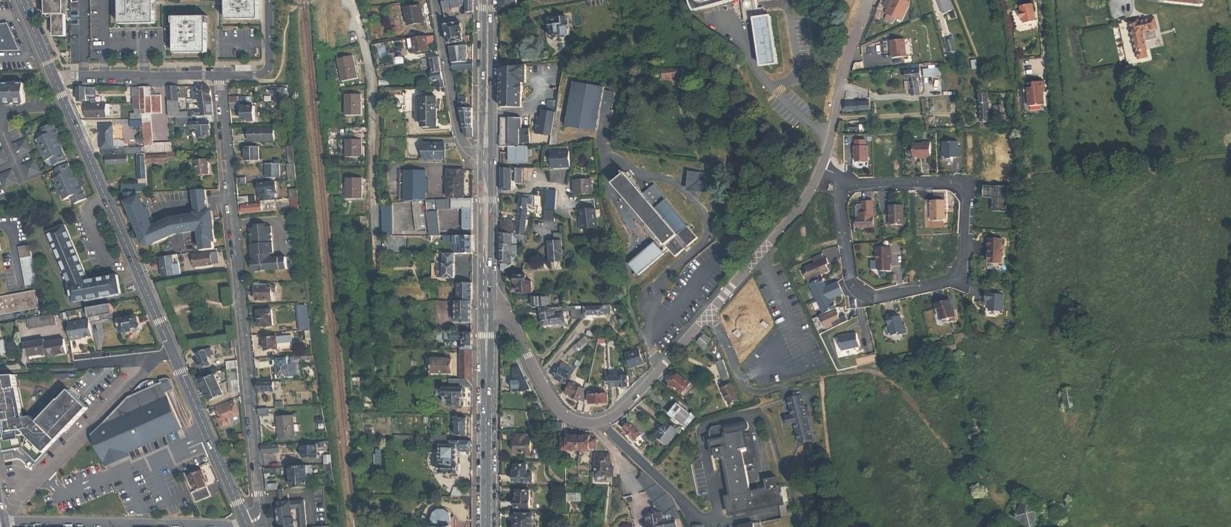 Vue aérienne de Lycée Les Rosiers