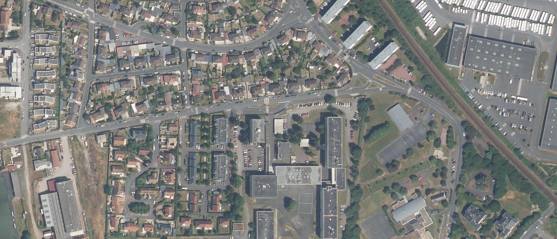 Vue aérienne de GRETA Côtes normandes - Lycée Jules Verne