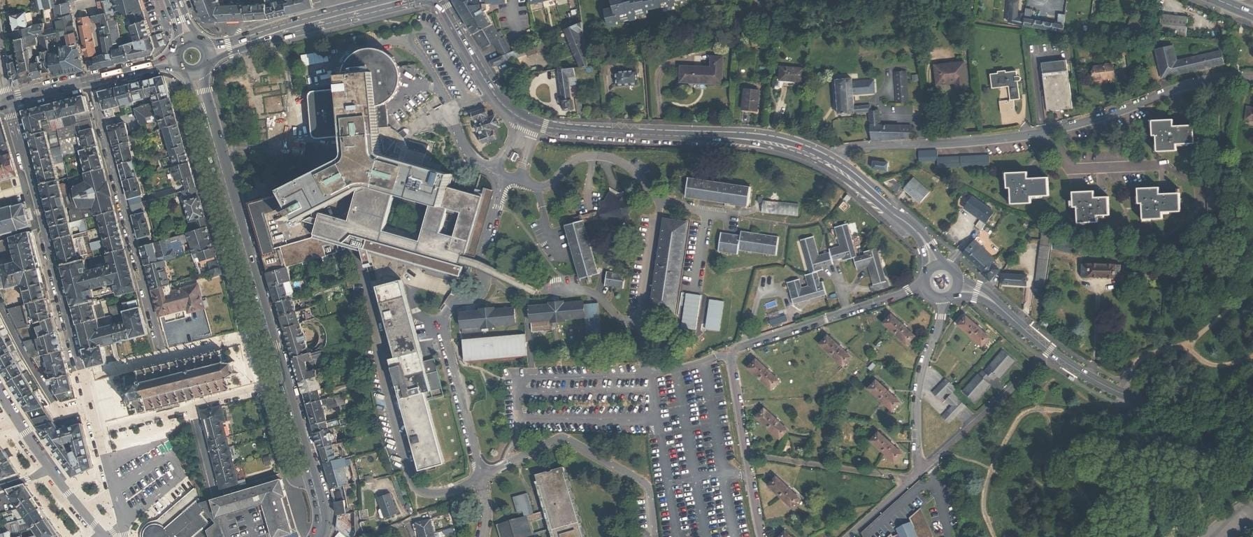 Vue aérienne de IFSI CH Lisieux