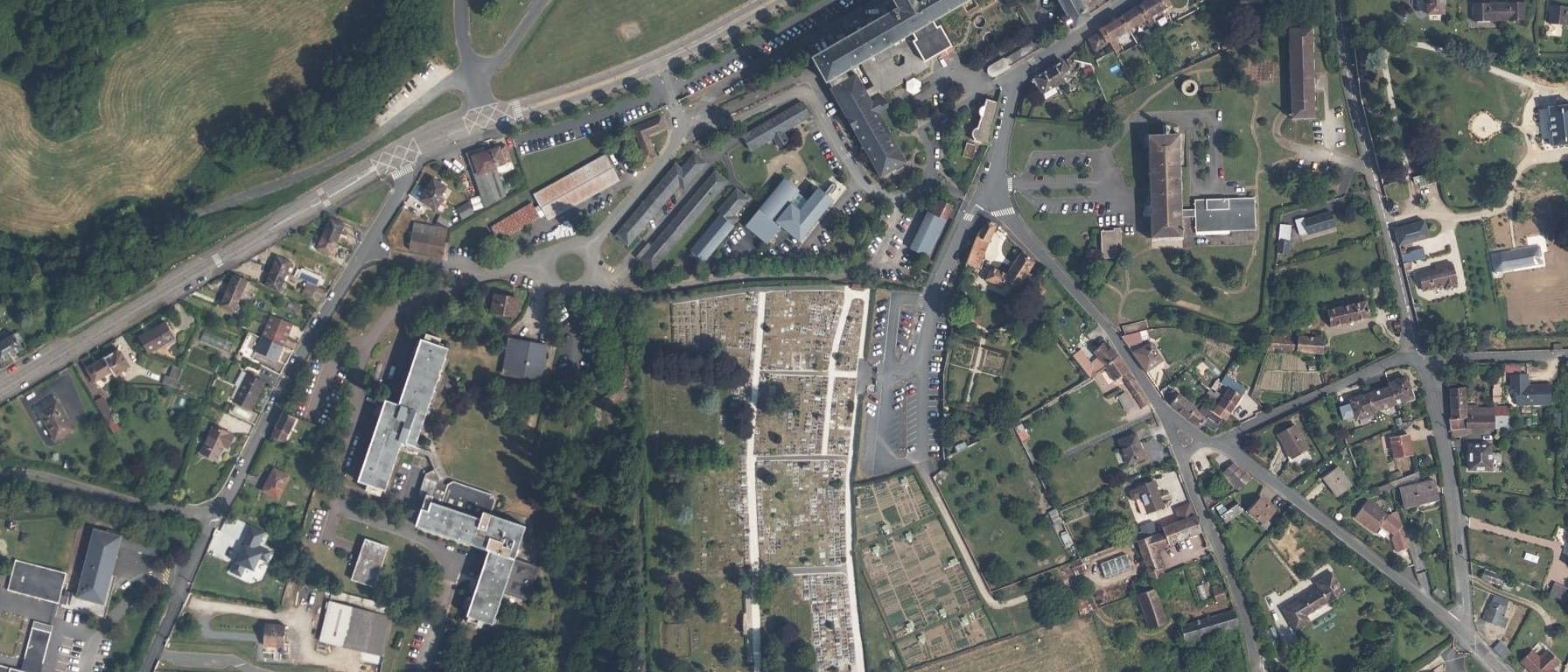 Vue aérienne de IFSI CH Falaise