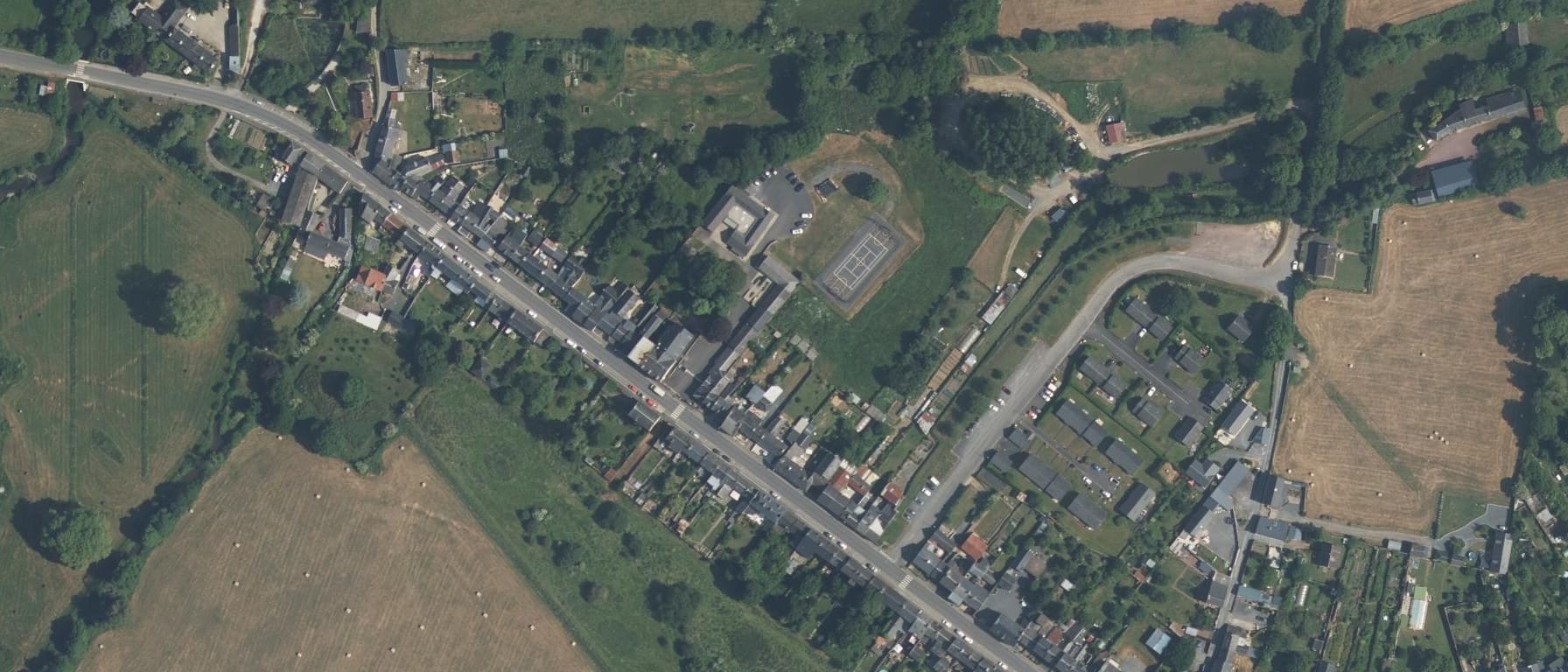 Vue aérienne de Maison Familiale Rurale de Balleroy