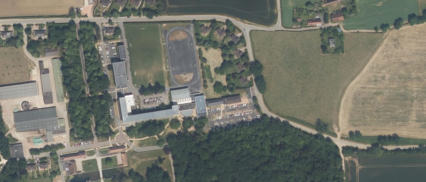 Vue aérienne de CFA Le Robillard