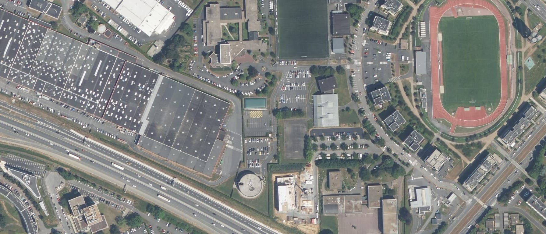 Vue aérienne de IRTS Institut Régional du Travail Social Normandie Caen