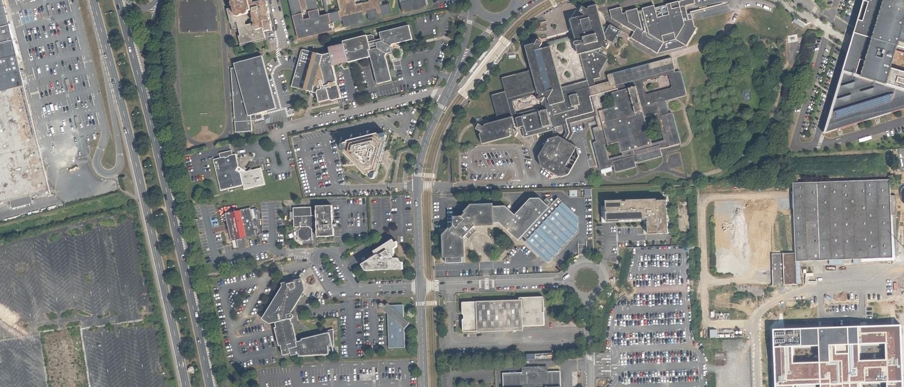 Vue aérienne de CFAI Grand Ouest Normandie Pôle Formation UIMM