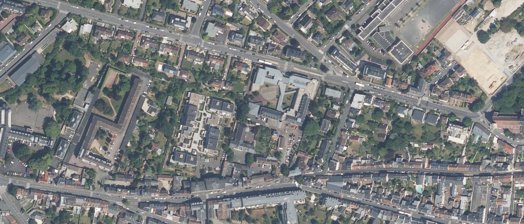 Vue aérienne de Lycée Charles-De-Gaulle