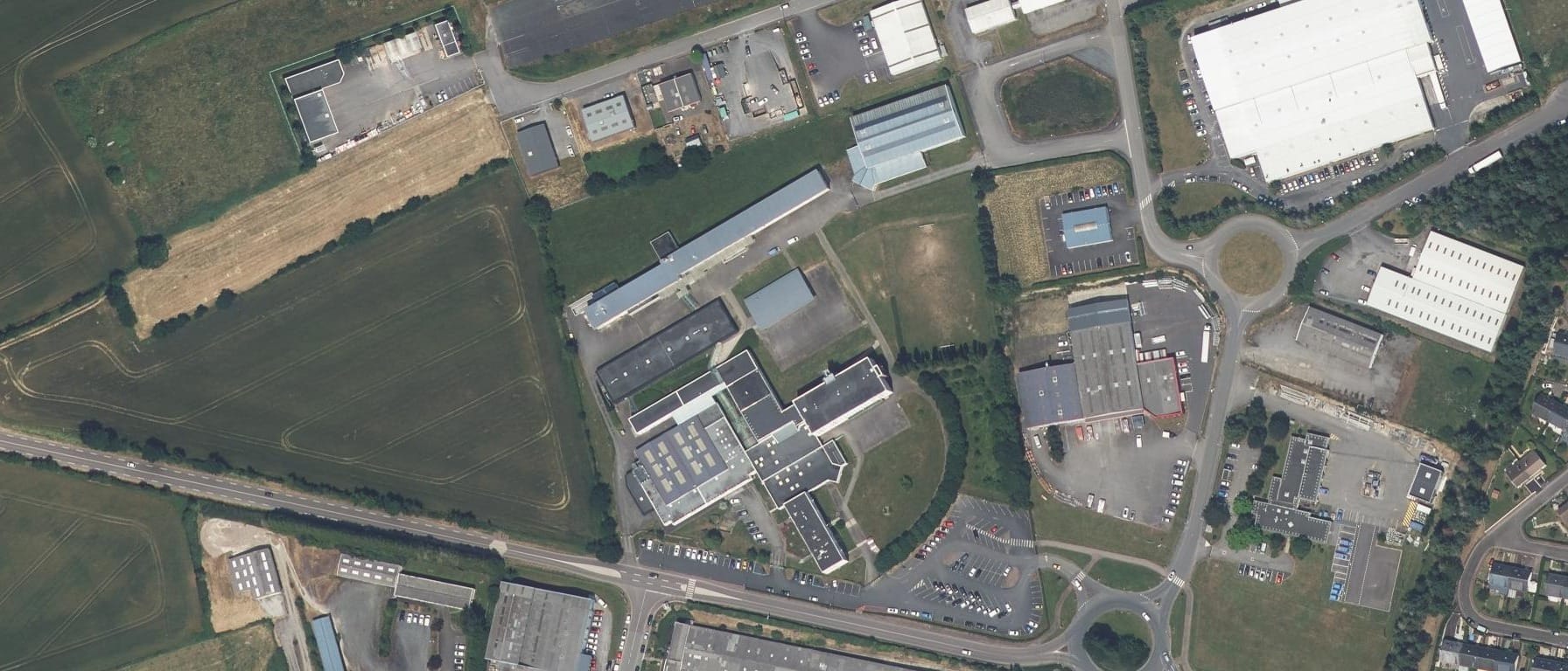 Vue aérienne de IFPRA - Lycée Charles Tellier