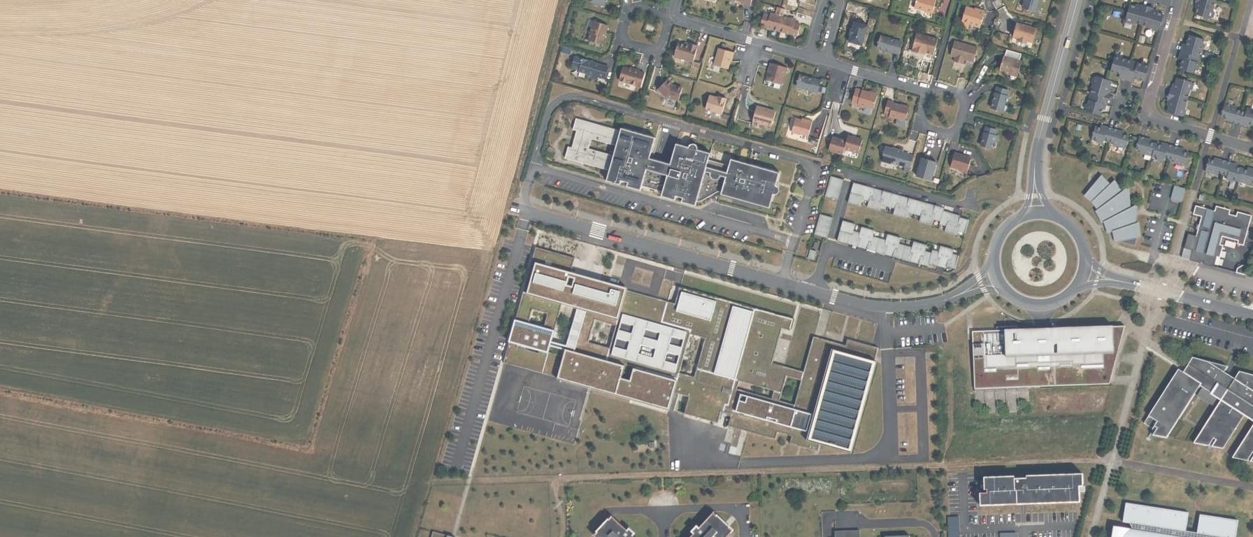 Vue aérienne de Lycée Francois Rabelais