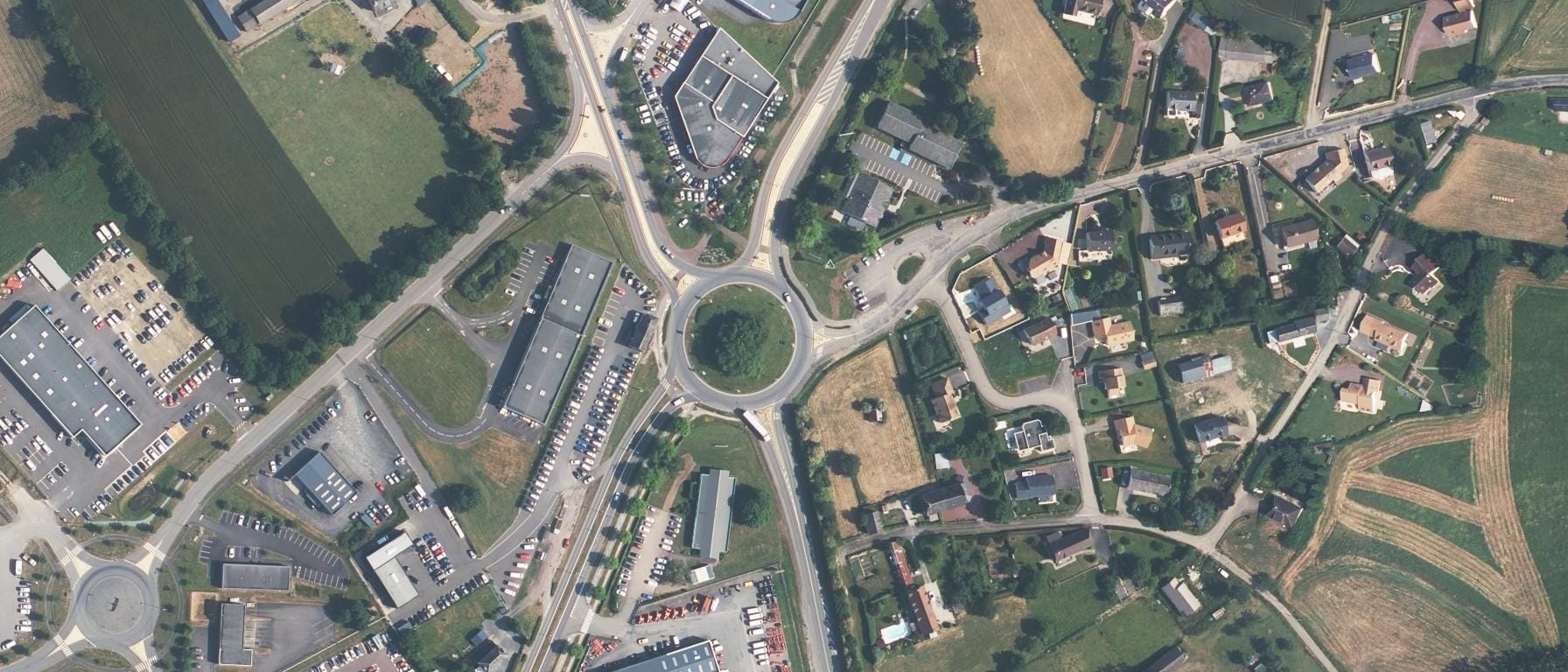 Vue aérienne de CFA de Vire