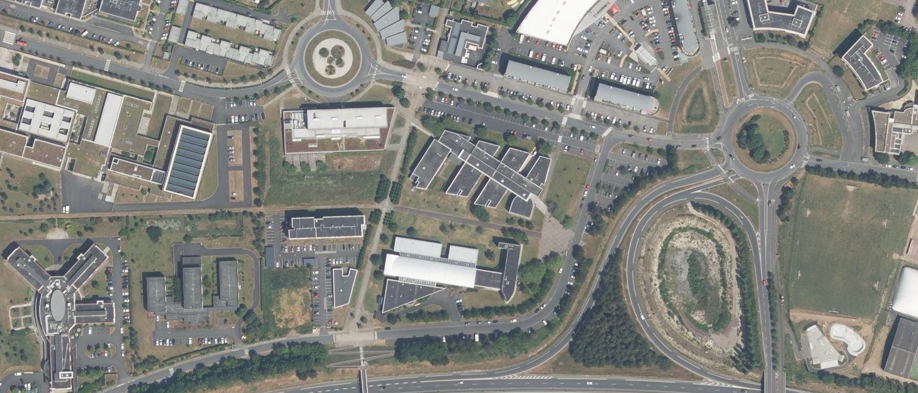 Vue aérienne de IUT GRAND OUEST NORMANDIE - Pôle de Caen - Site d'Ifs