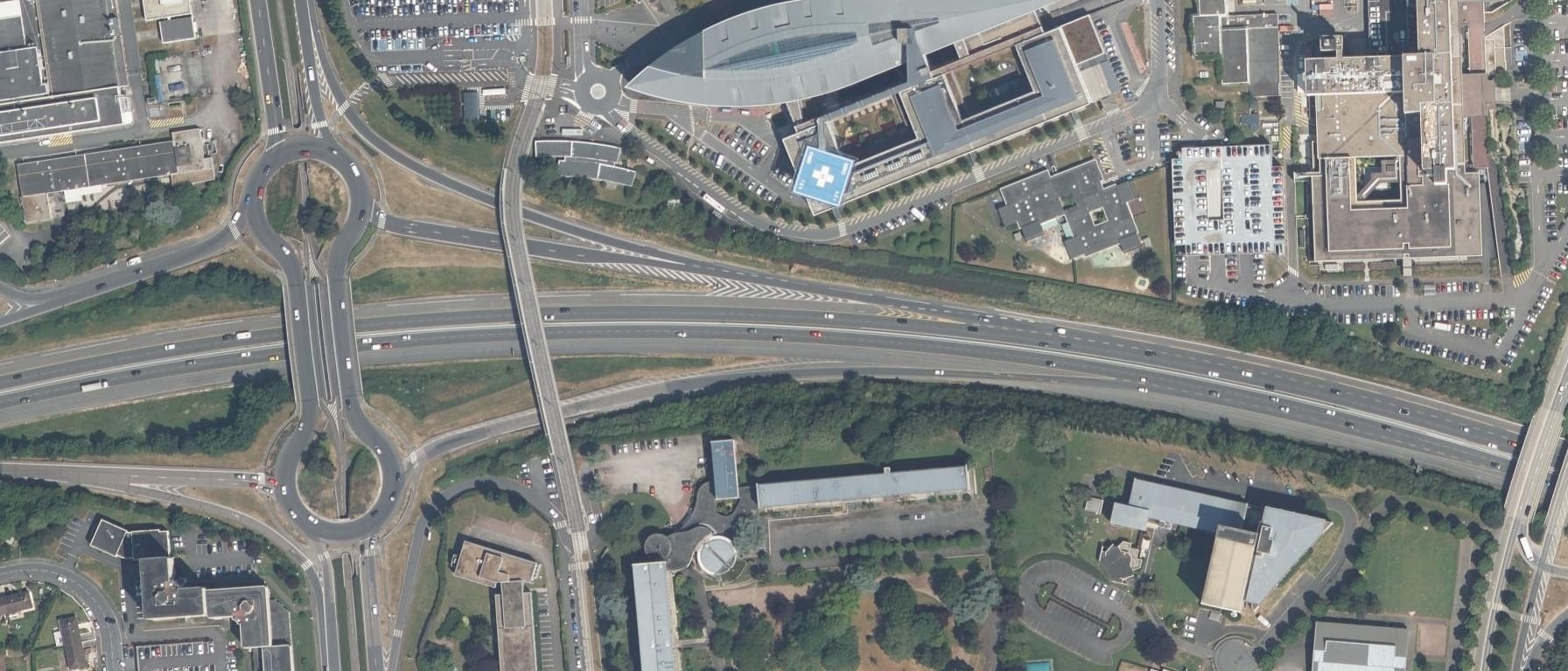Vue aérienne de INSPE Caen