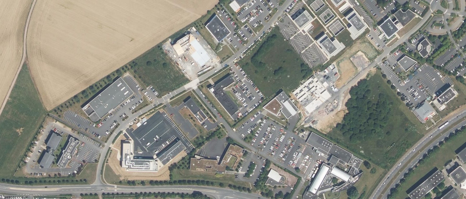 Vue aérienne de CFA AFTEC Caen (Saint-Contest - 14)