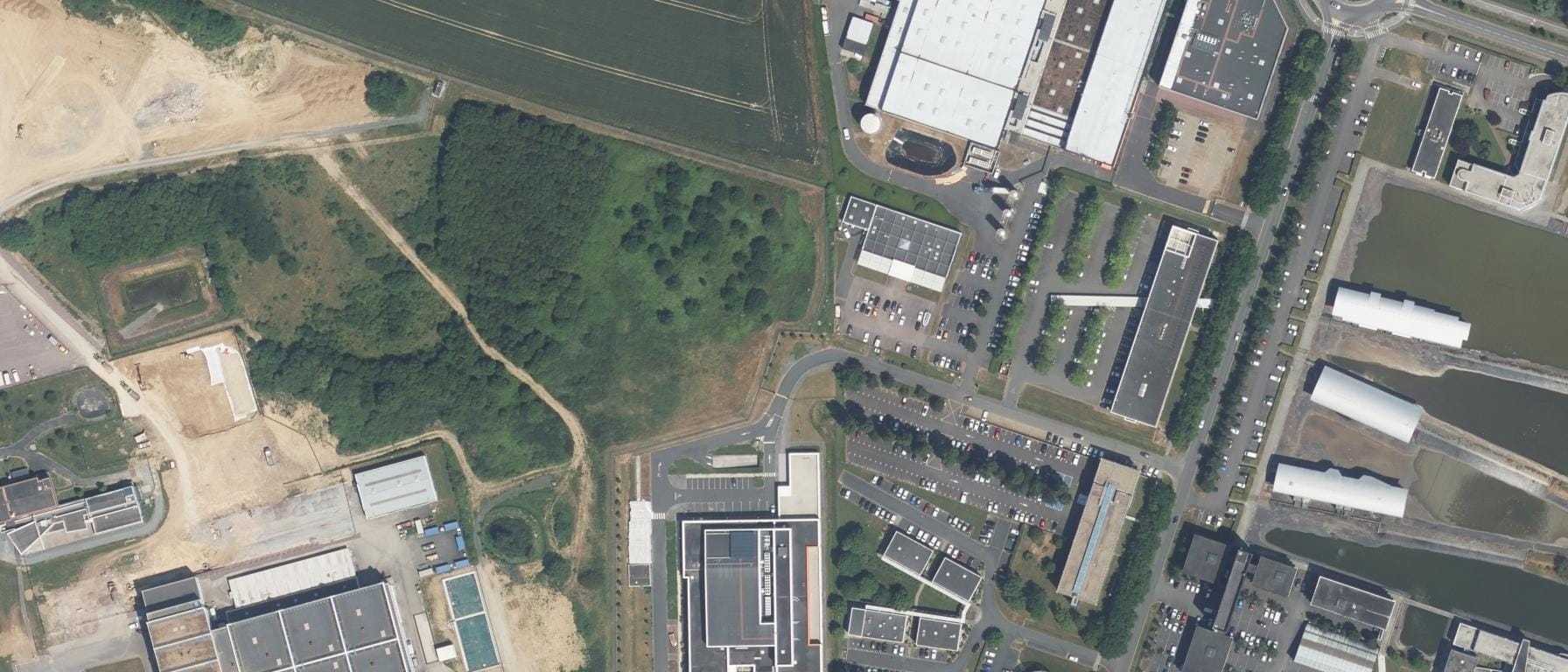 Vue aérienne de Université de Caen Normandie - Campus 5 - UFR Santé