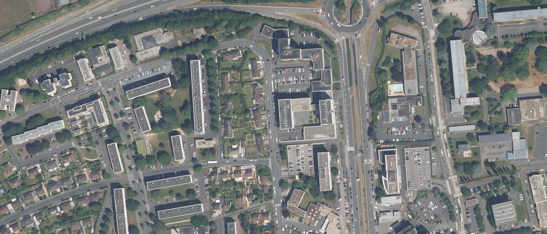 Vue aérienne de CFA Alternancia Caen