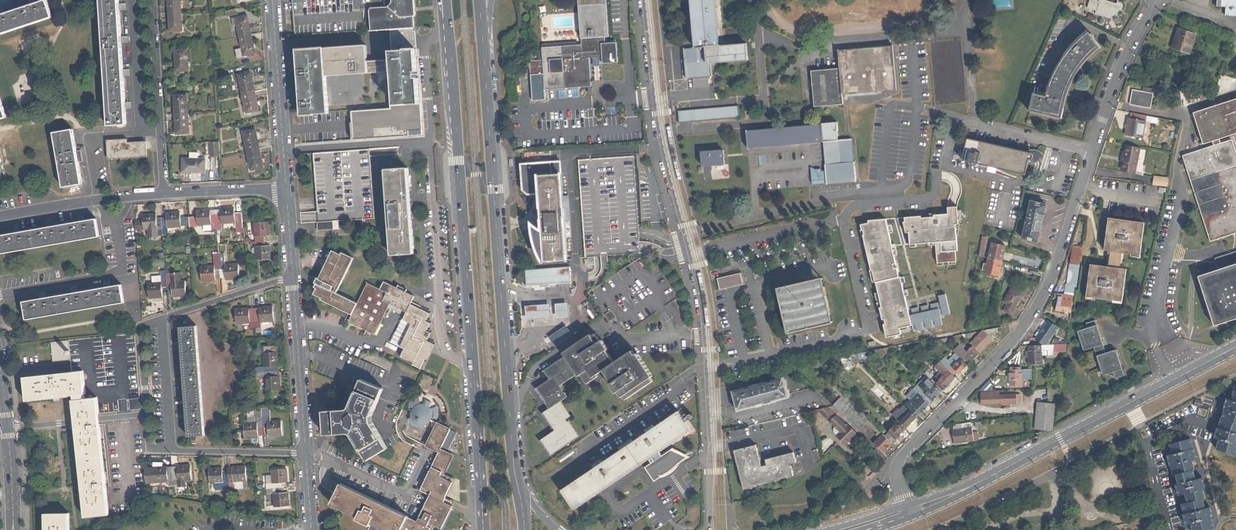 Vue aérienne de CFA IRSS sport Caen