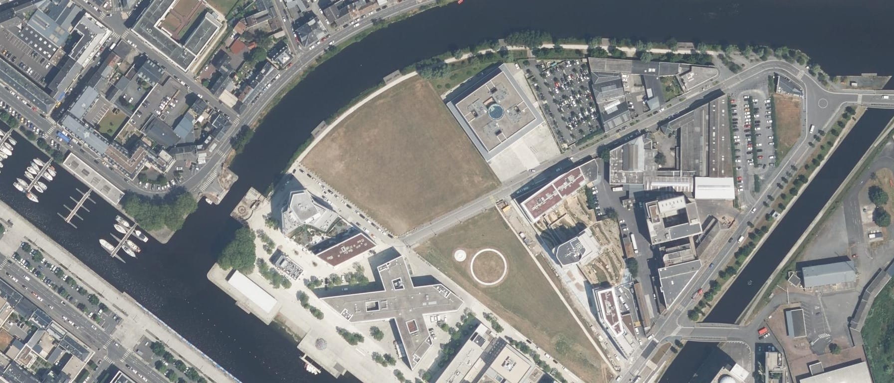 Vue aérienne de CFA  IHECF Caen (14)