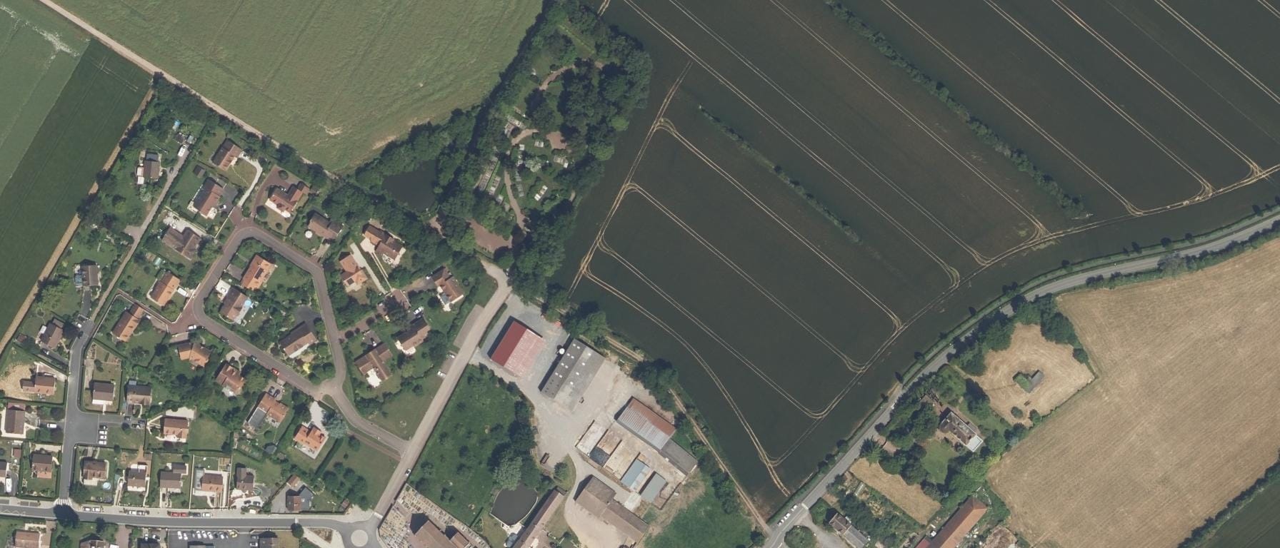 Vue aérienne de CFA Pôle BTS alternance de Caen ST CONTEST