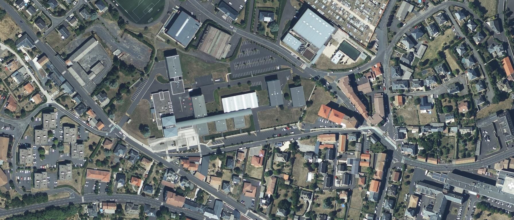 Vue aérienne de Lycée de Haute Auvergne