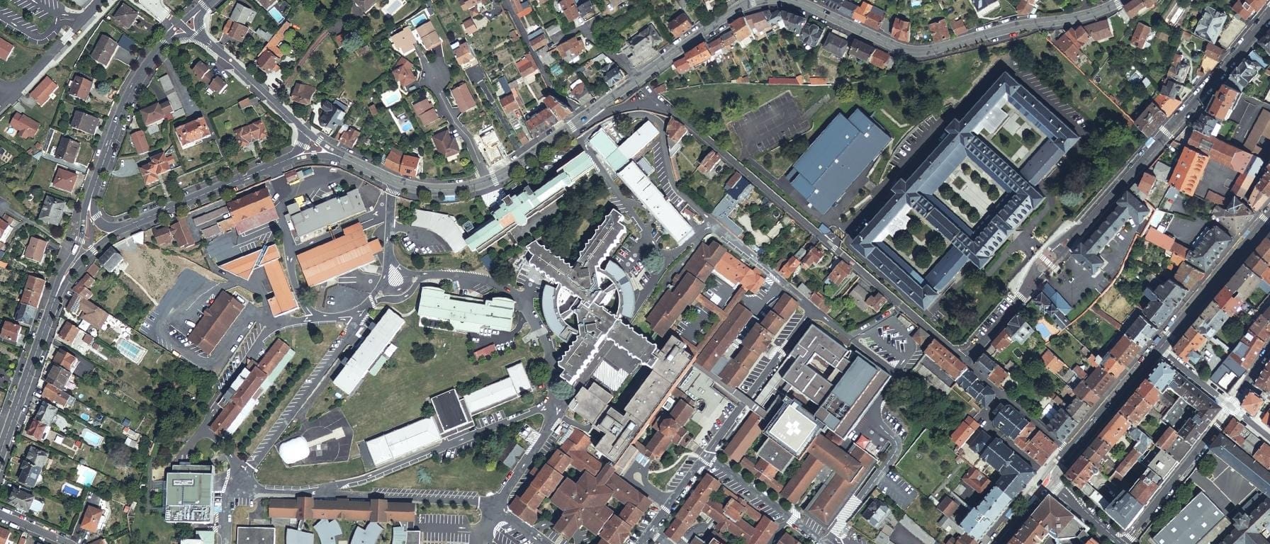 Vue aérienne de IFSI CH Aurillac