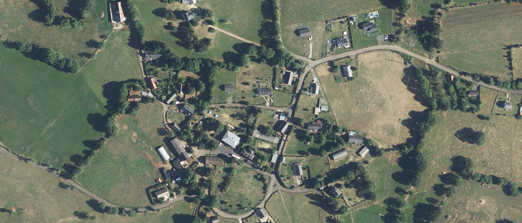 Vue aérienne de MFR Crouzit Haut de Mauriac