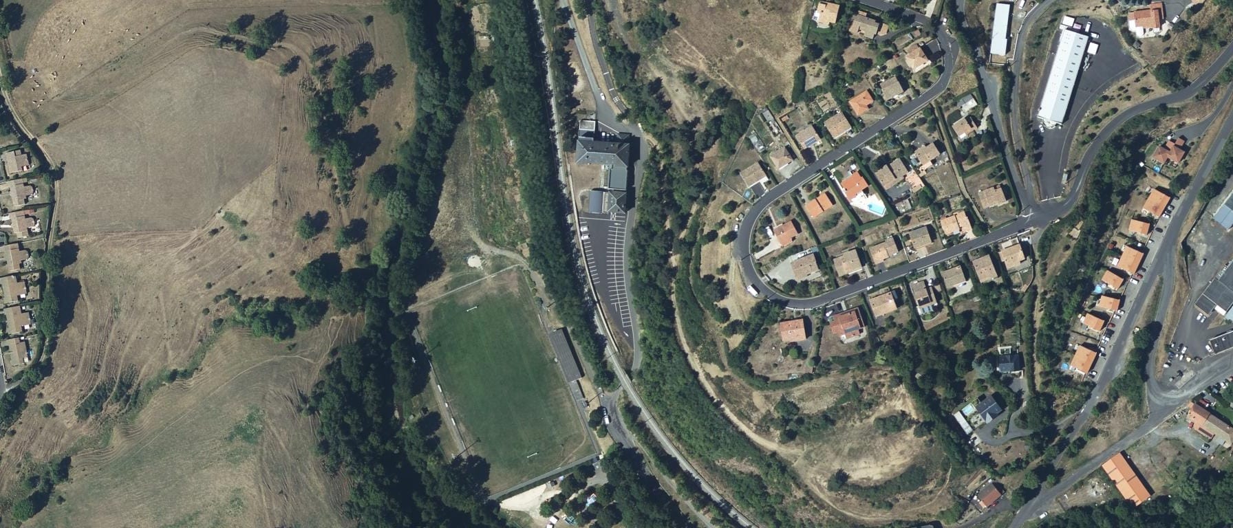 Vue aérienne de MFR de Saint-Flour