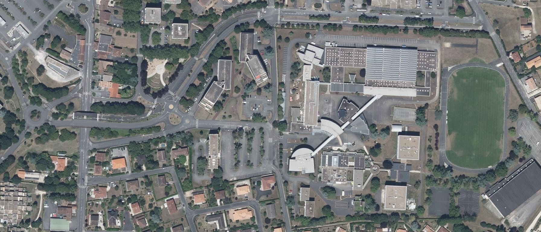 Vue aérienne de Lycée Charles A. COULOMB