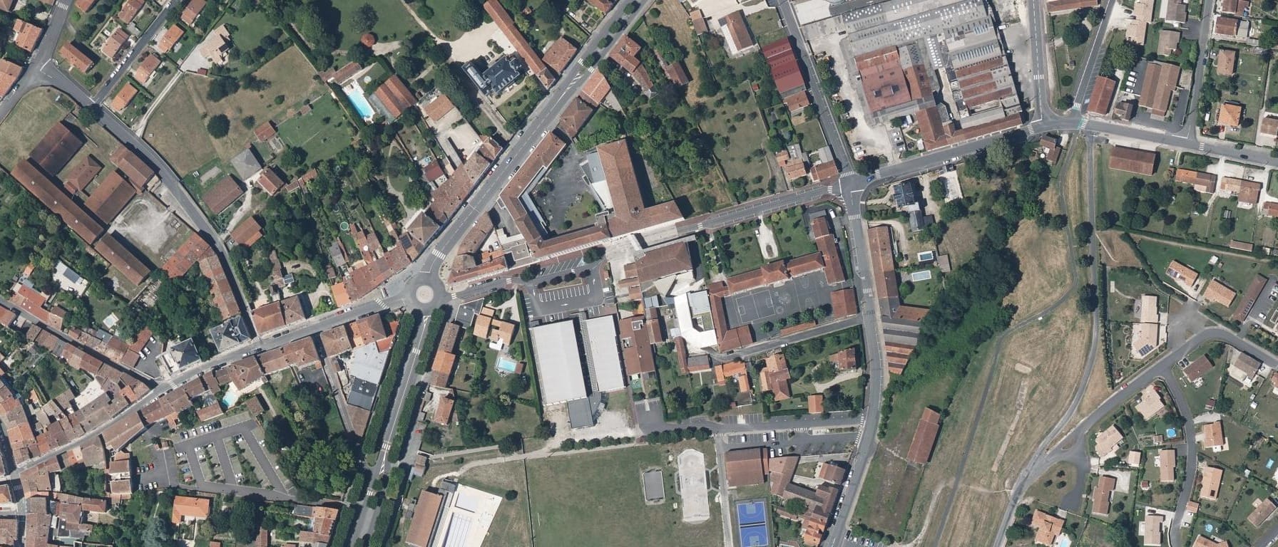 Vue aérienne de Lycée Elie Vinet