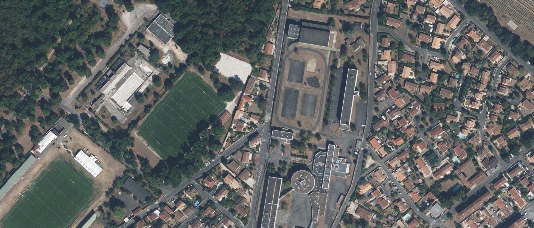 Vue aérienne de Lycée Jean Monnet