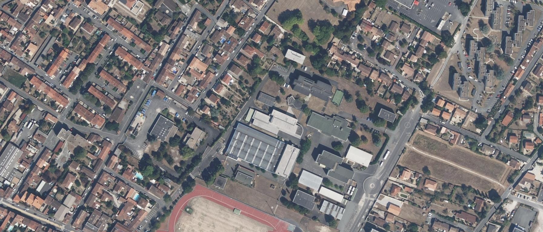 Vue aérienne de Lycée professionnel Louis Delage