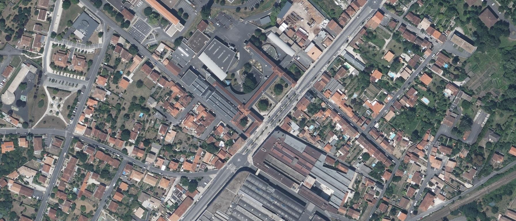 Vue aérienne de Lycée professionnel Du Batiment
