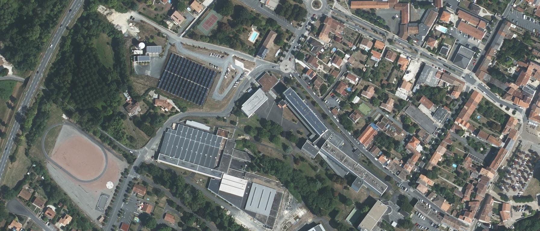 Vue aérienne de Lycée Emile Combes
