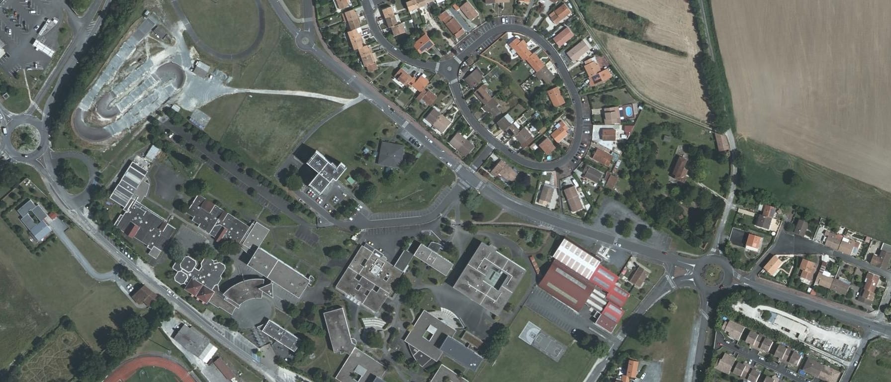 Vue aérienne de Lycée Louis Audouin Dubreuil