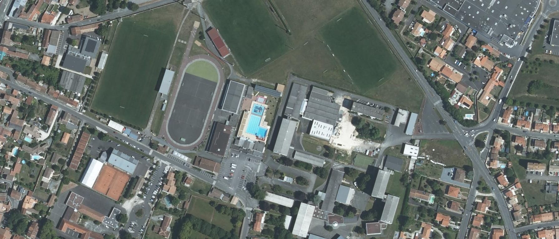 Vue aérienne de Lycée polyvalent Du Pays D'Aunis