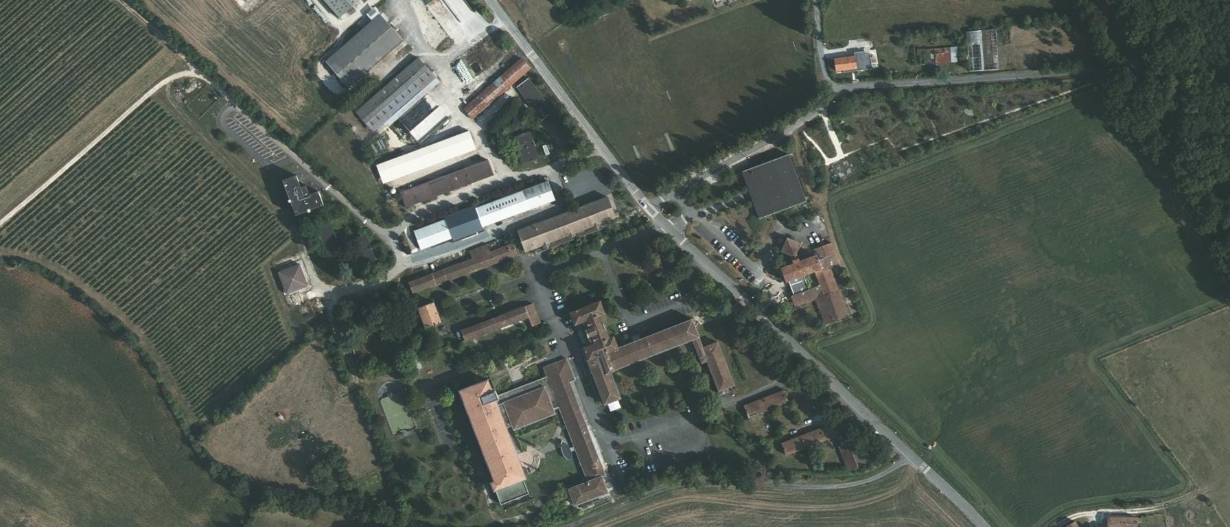 Vue aérienne de Lycée agricole Georges Desclaude