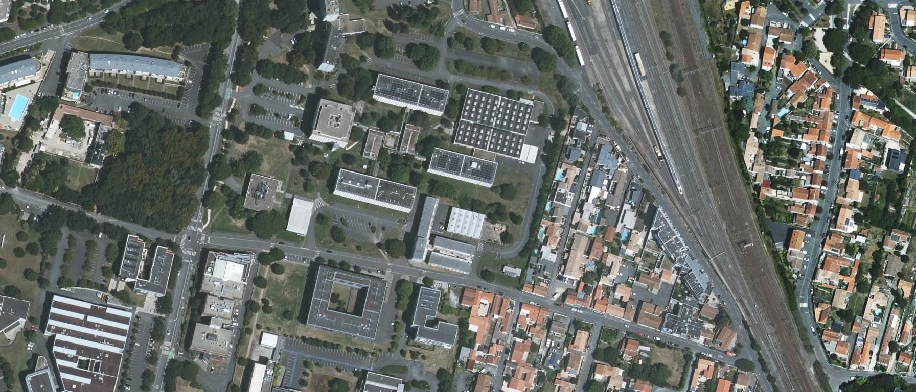 Vue aérienne de I.U.T. La Rochelle