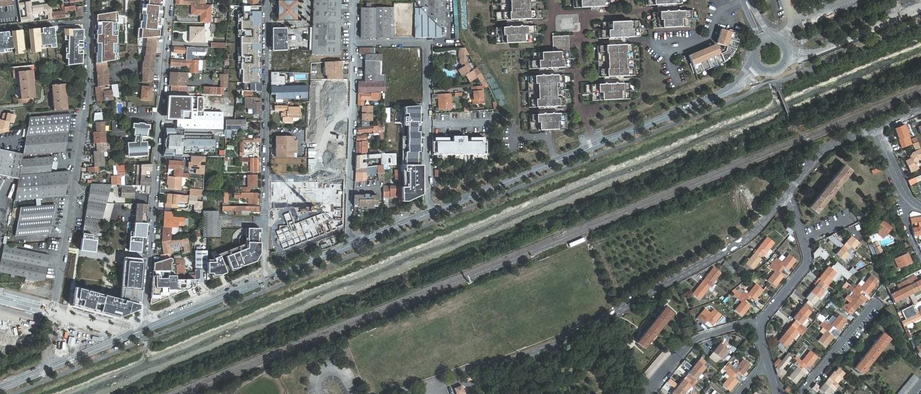 Vue aérienne de Lycée professionnel ROMPSAY